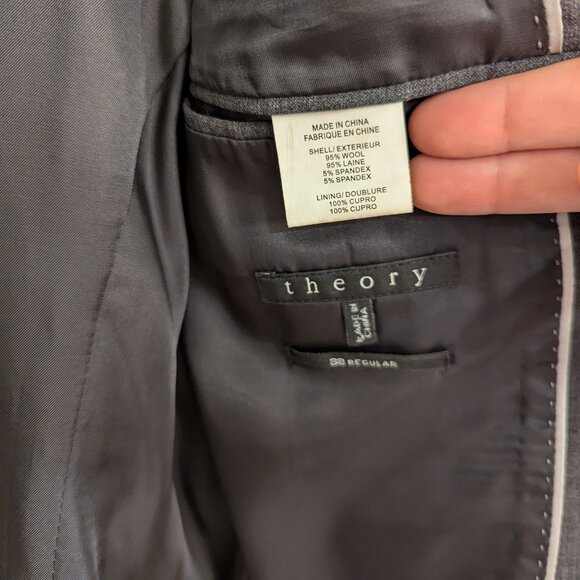 Theory Suit for Men Charcoal Pants and Jacket - Picture 4 of 10